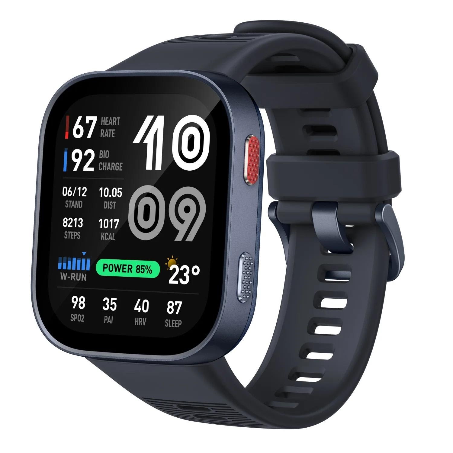 Amazfit Bip Max - Dark Blue - Smartwatches Pulsuhren Sportuhren Schrittzaehler