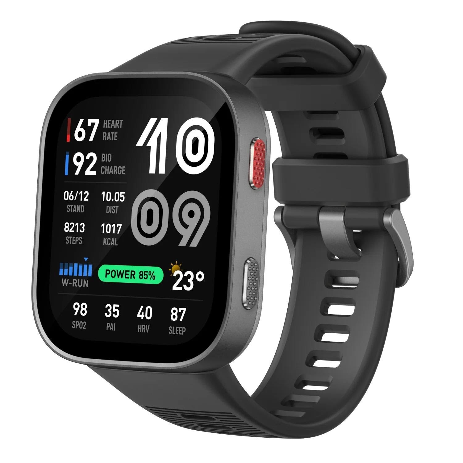 Amazfit Bip Max - Carbon Grey - Smartwatches Pulsuhren Sportuhren Schrittzaehler W2568eu3n