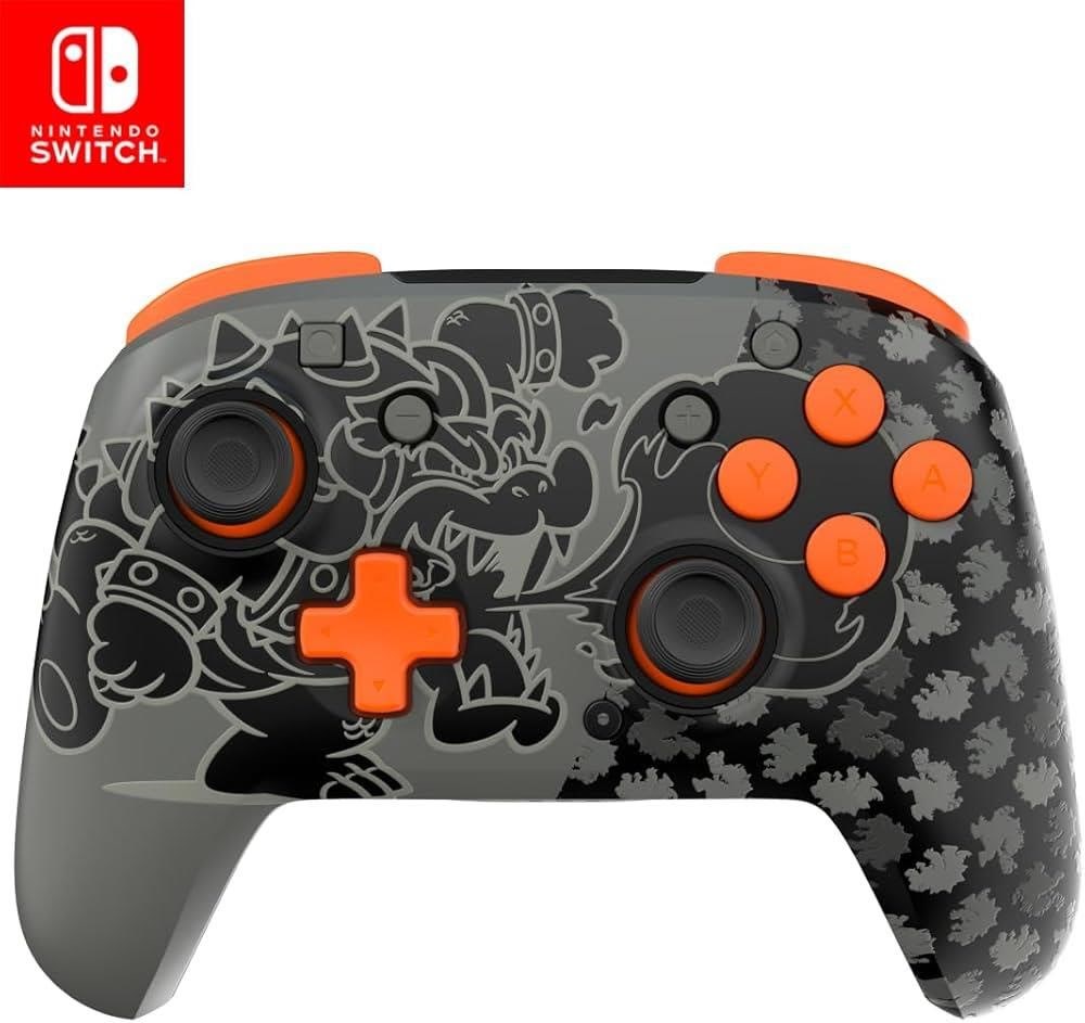 Pdp Rematch Glow (Blackout Bowser) - Wireless Controller - Nintendo Switch - Gaming Zubehoer