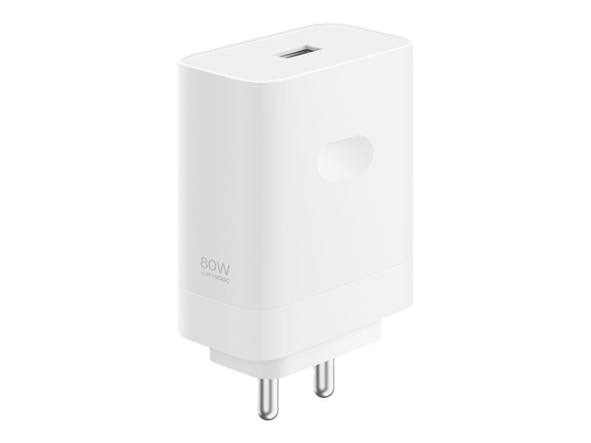 Oppo Supervooc 80w Usb-a Power Adapter - White - Handys Adapter Und Ladegeraete 110110230147