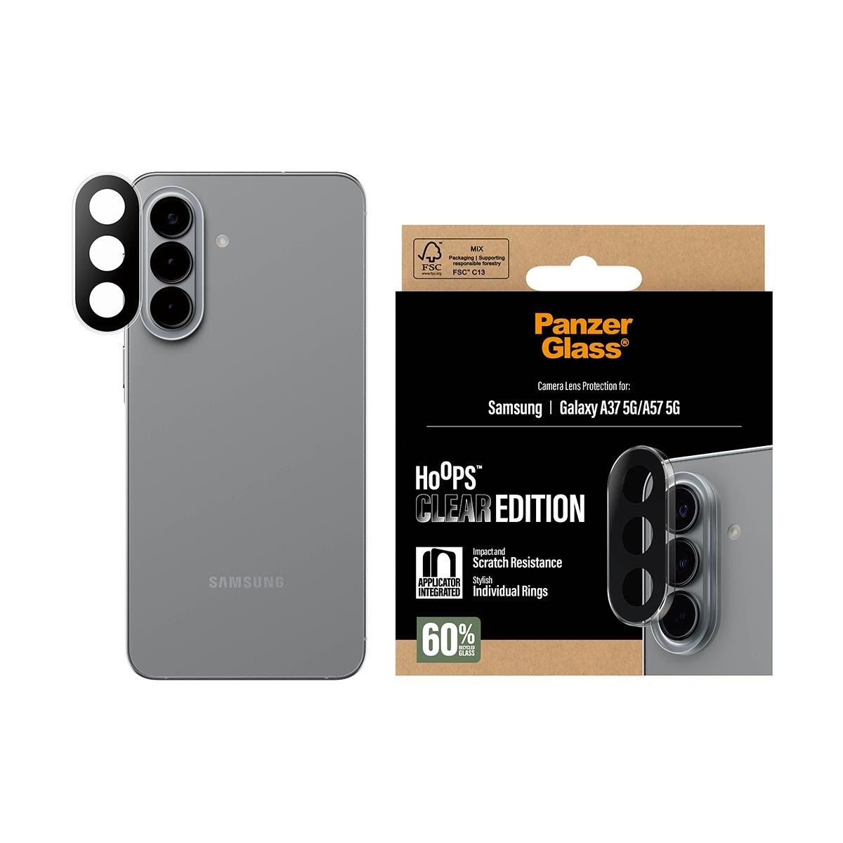Panzerglass Camera Lens Protector Transparent Samsung Galaxy A37 5G | A57 5G - Handys Anderes Zubehoer Pg16928