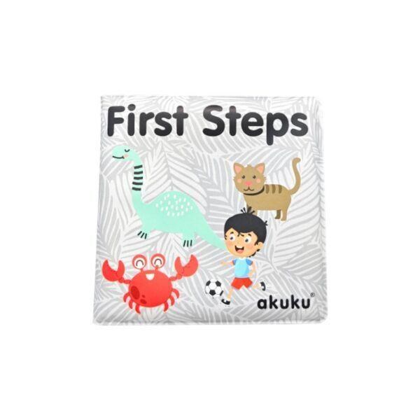 Akuku Soft Bath Book With Squeaker First Steps - Baby Spielzeug A0477