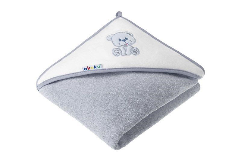 Akuku Baby Hooded Towel 100 x 100 cm Bear - Babypflege A1258