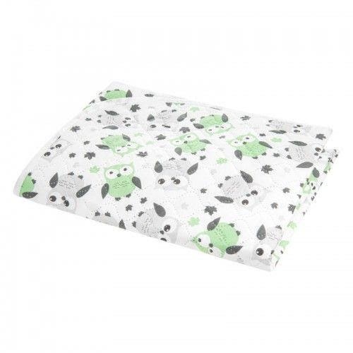 Akuku Peva Changing Mat 55 x 70 cm Grey-mint Owls - Babypflege A0258