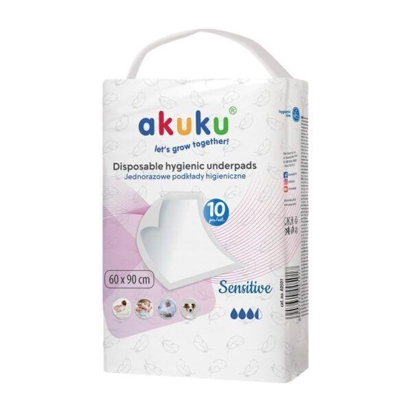 Akuku Disposable Hygienic Underpad 60 x 90 cm (10 Pcs) - Babypflege A0501
