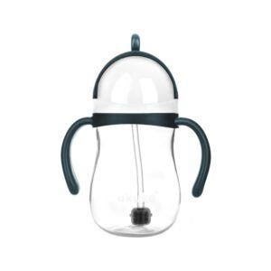 Akuku Non-spill Cup With Weighted Straw Blue/grey - Babypflege