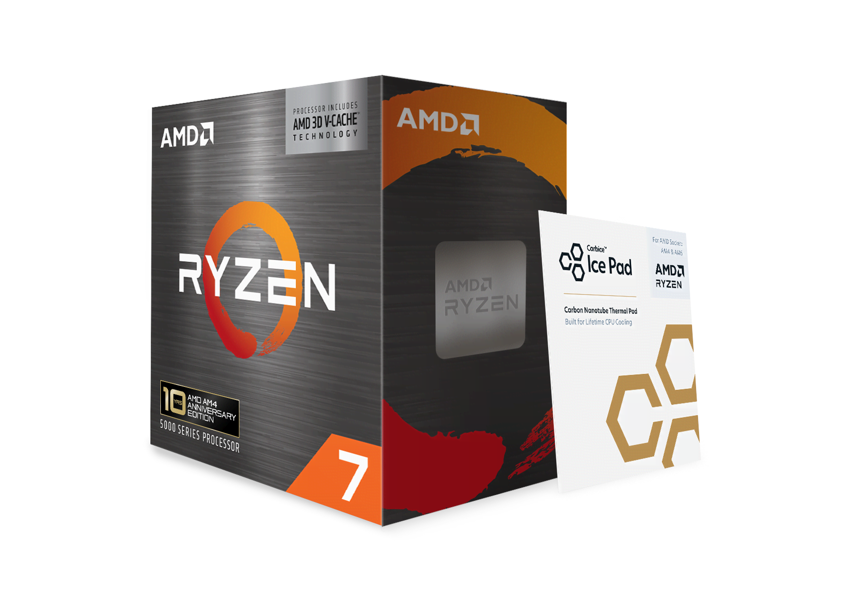 Amd Ryzen 7 5800x3d (10th Anniversary Edition) Cpu - 8 Kerne - 3.4 Ghz - Amd Am4 - Amd Boxed (Ohne Kühler) 100-100000651pof