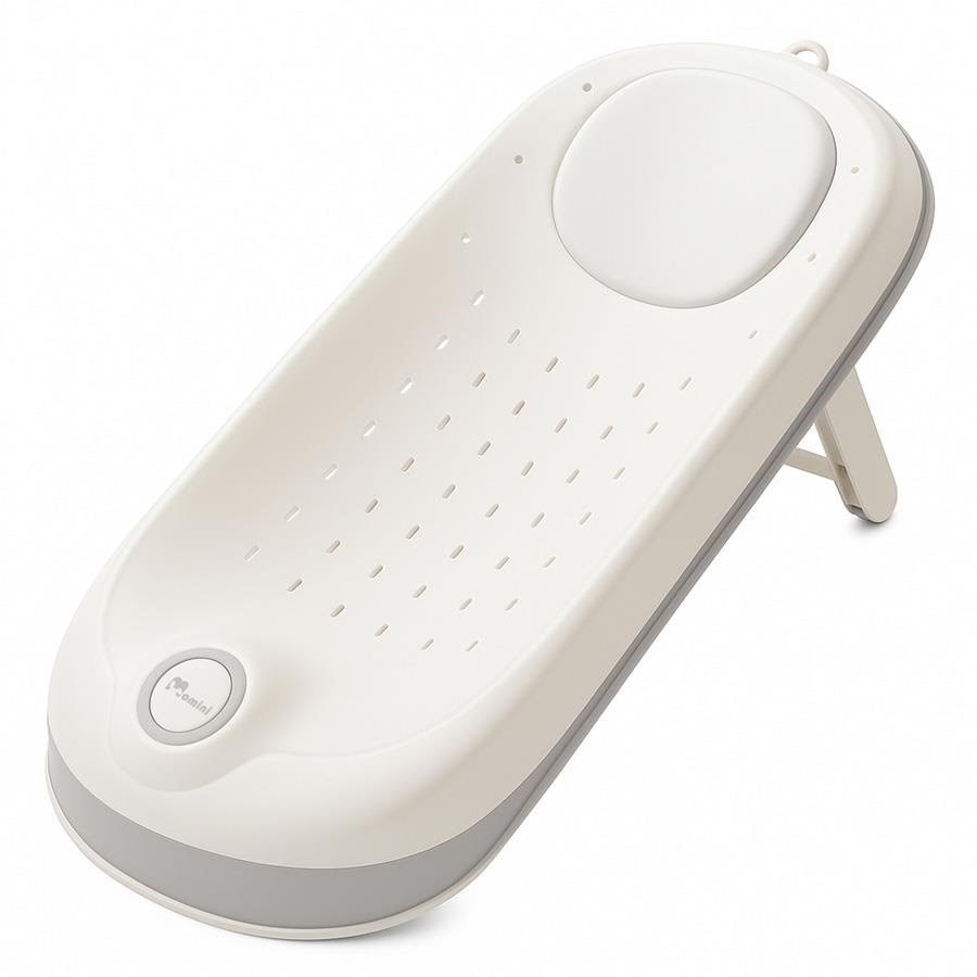 Momini Bathbuddy Grey - Foldable Baby Bath Support - Babypflege Bathbudy-grey