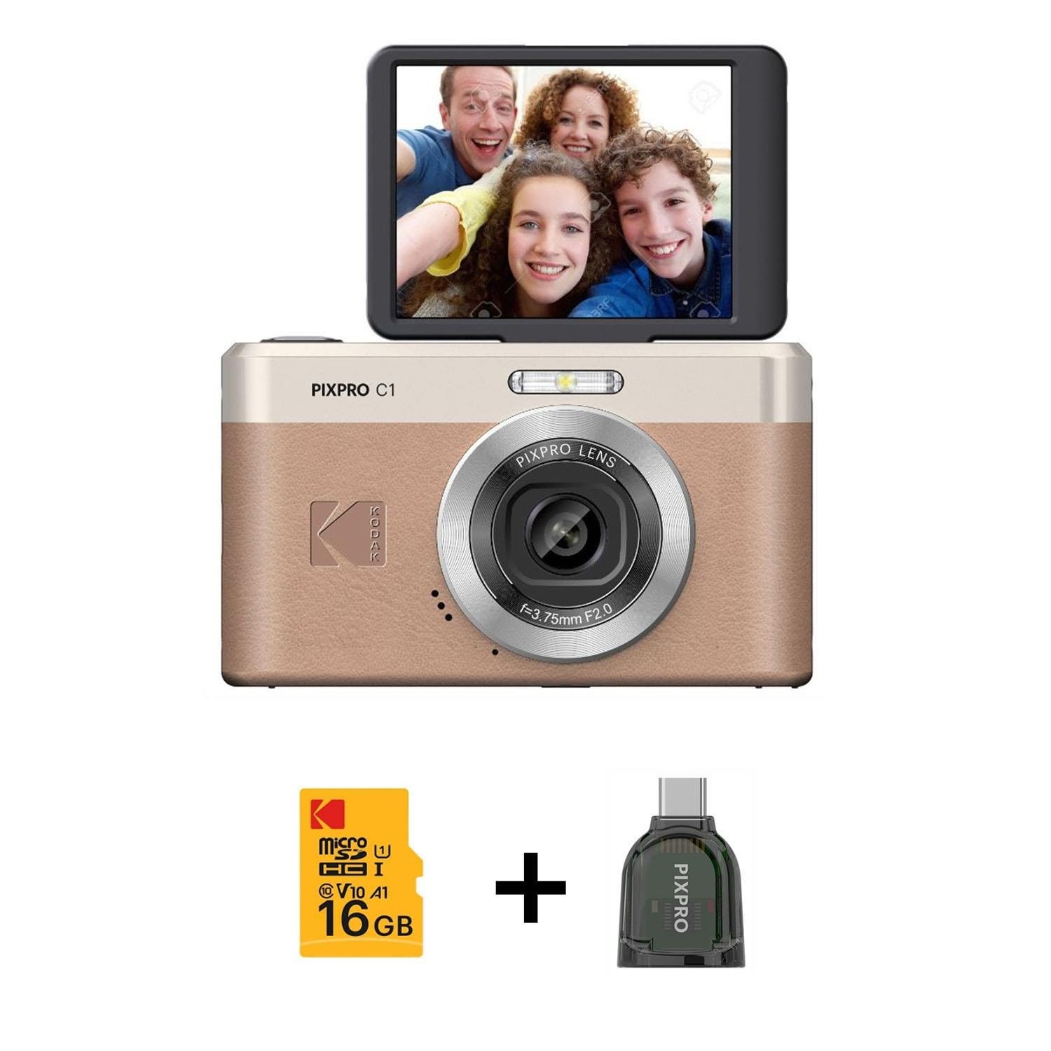 Kodak Pixpro Friendly Zoom C1 Brown + Dongle - Compact Digital Camera - Digital Kameras