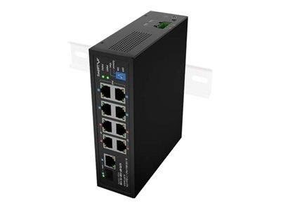 Lanberg Ilfe-8p-1ge-1s-120 - Switch - 8 Ports - Unmanaged - Rack-mountable - Switches