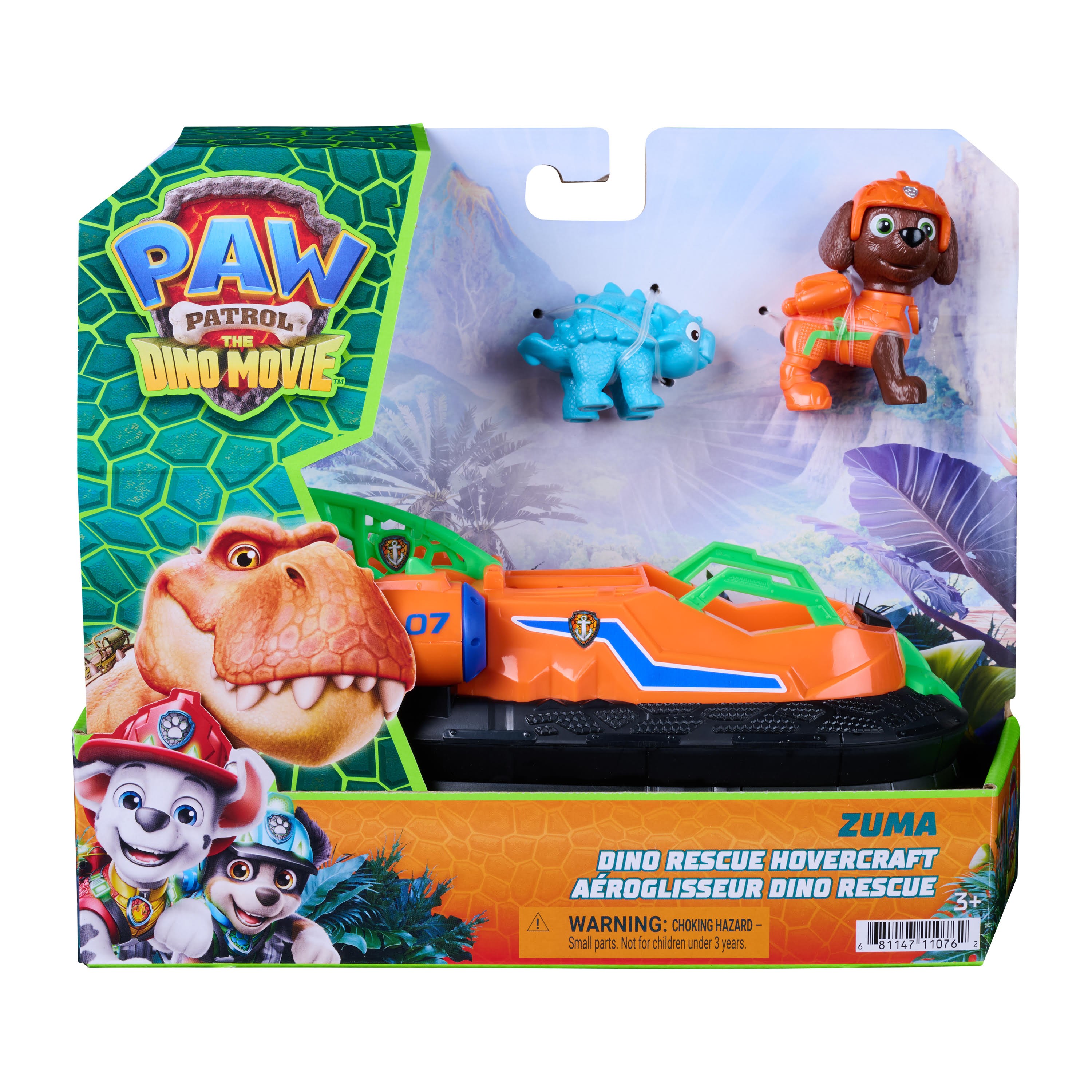 Paw Patrol The Dino Movie Dino Theme Vehicle Zuma - Spielzeugauto