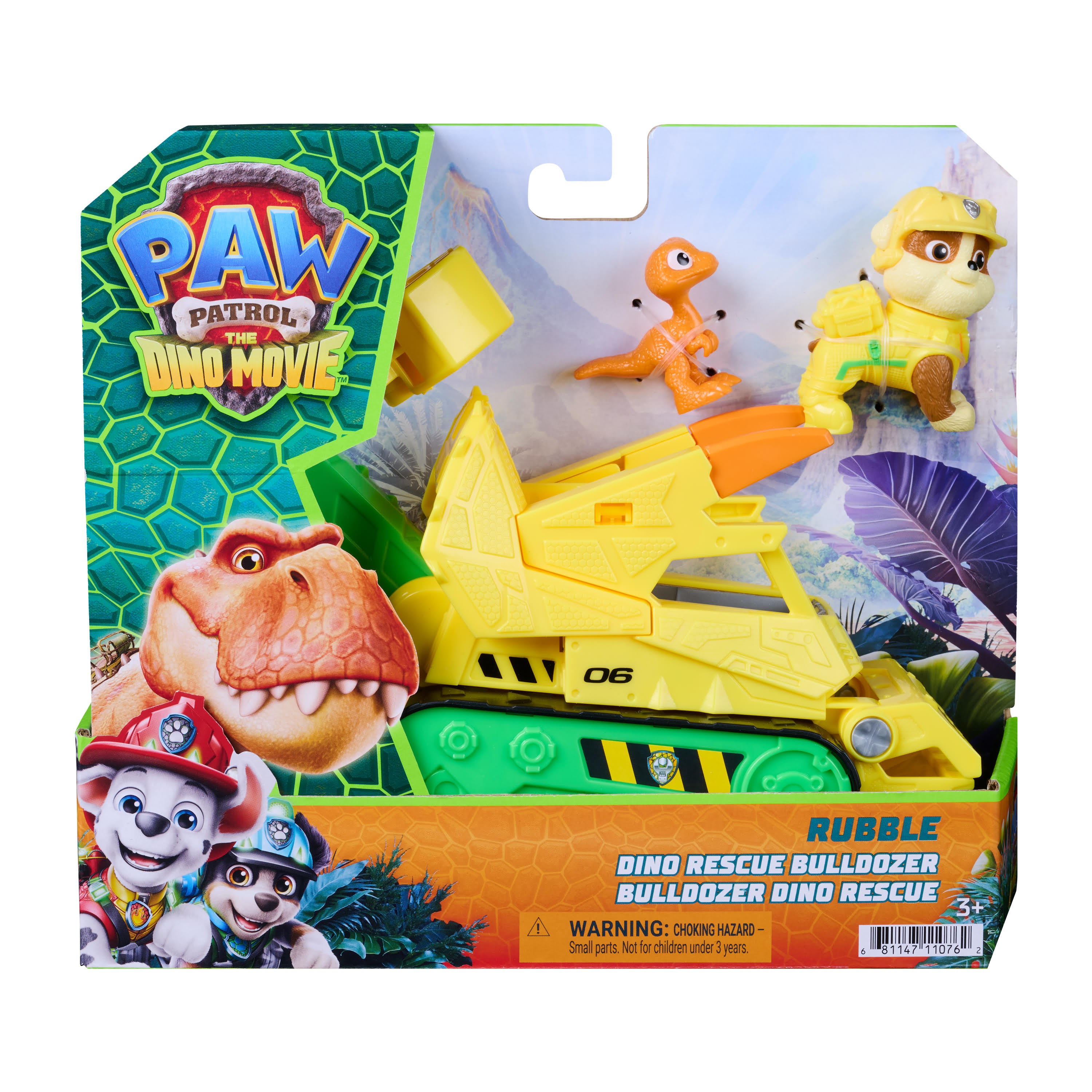 Paw Patrol The Dino Movie Dino Theme Vehicle Rubble - Spielzeugauto
