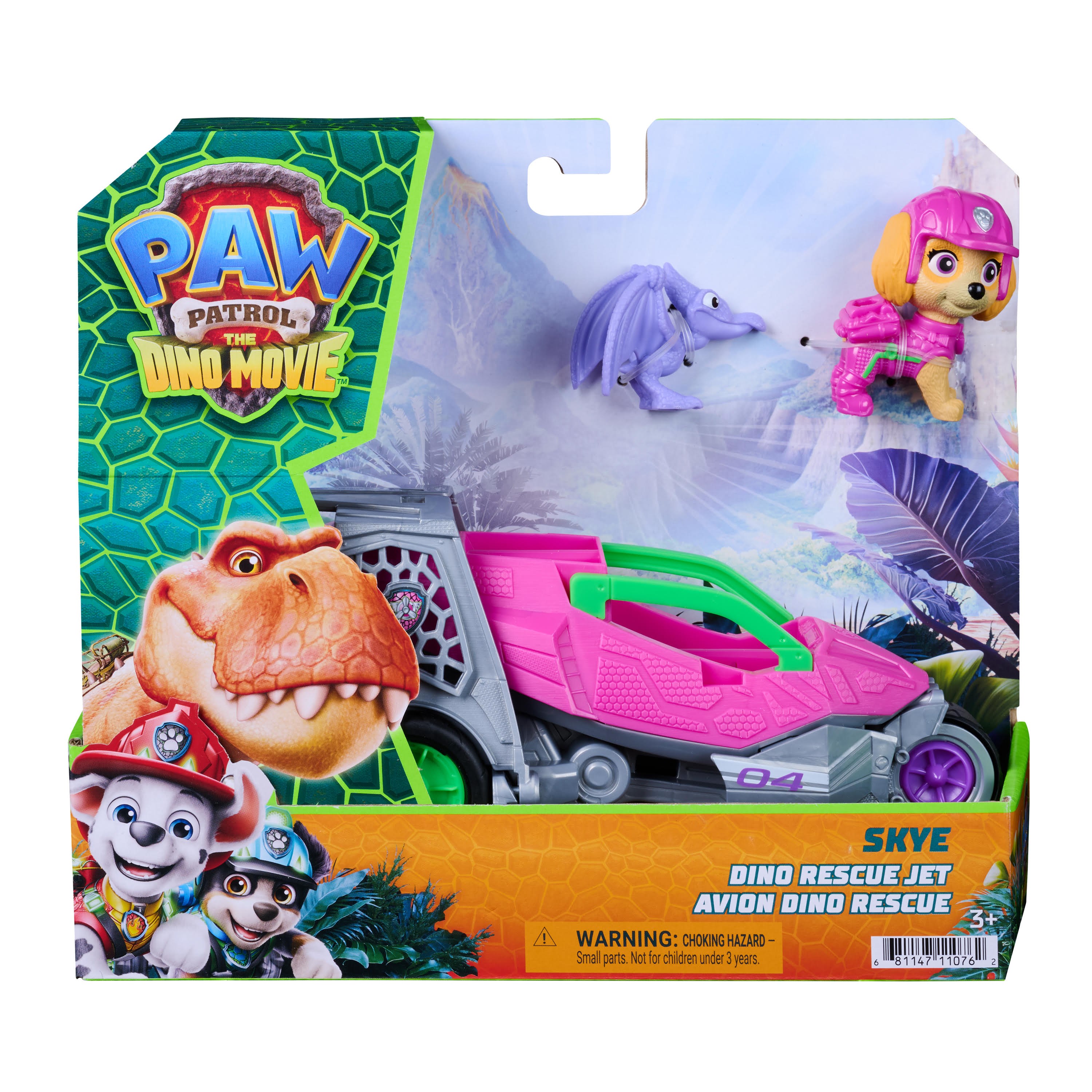 Paw Patrol The Dino Movie Dino Theme Vehicle Skye - Spielzeugauto 97236 / 6075758