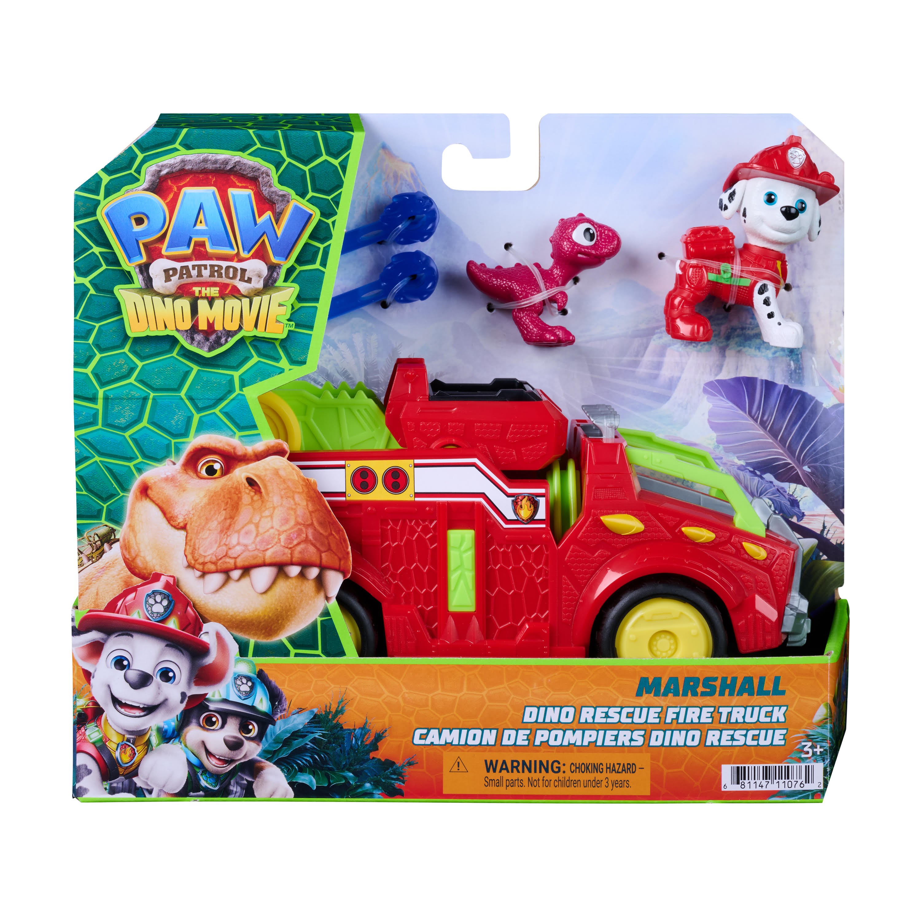 Paw Patrol The Dino Movie Dino Theme Vehicle Marshall - Spielzeugauto