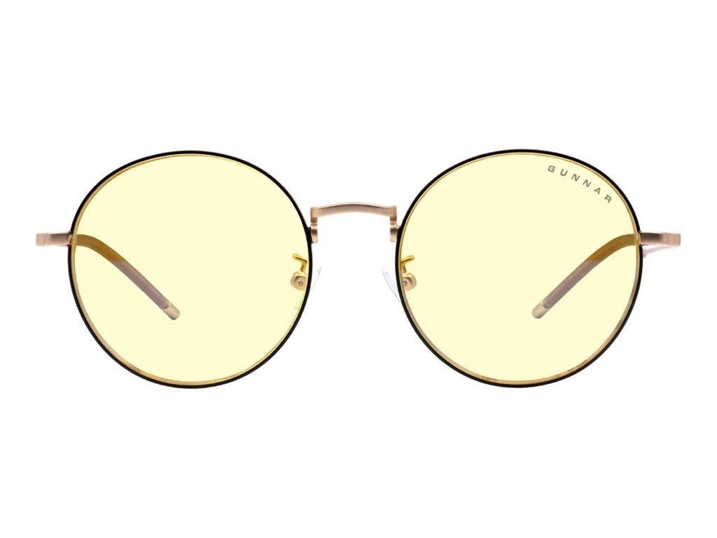 Gunnar Ellipse - For Computer - Frame: Black / Gold - Lens: Amber - Gaming Brille Ell-10901