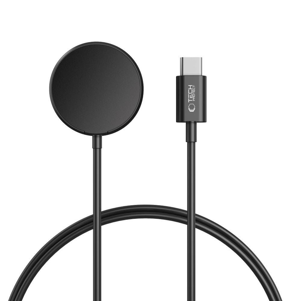 Tech-protect Mc03 Ultraboost Inductive Charger For Samsung Galaxy Watch Usb-c 100cm - Black - Handys Adapter Und Ladegeraete 5906302361403