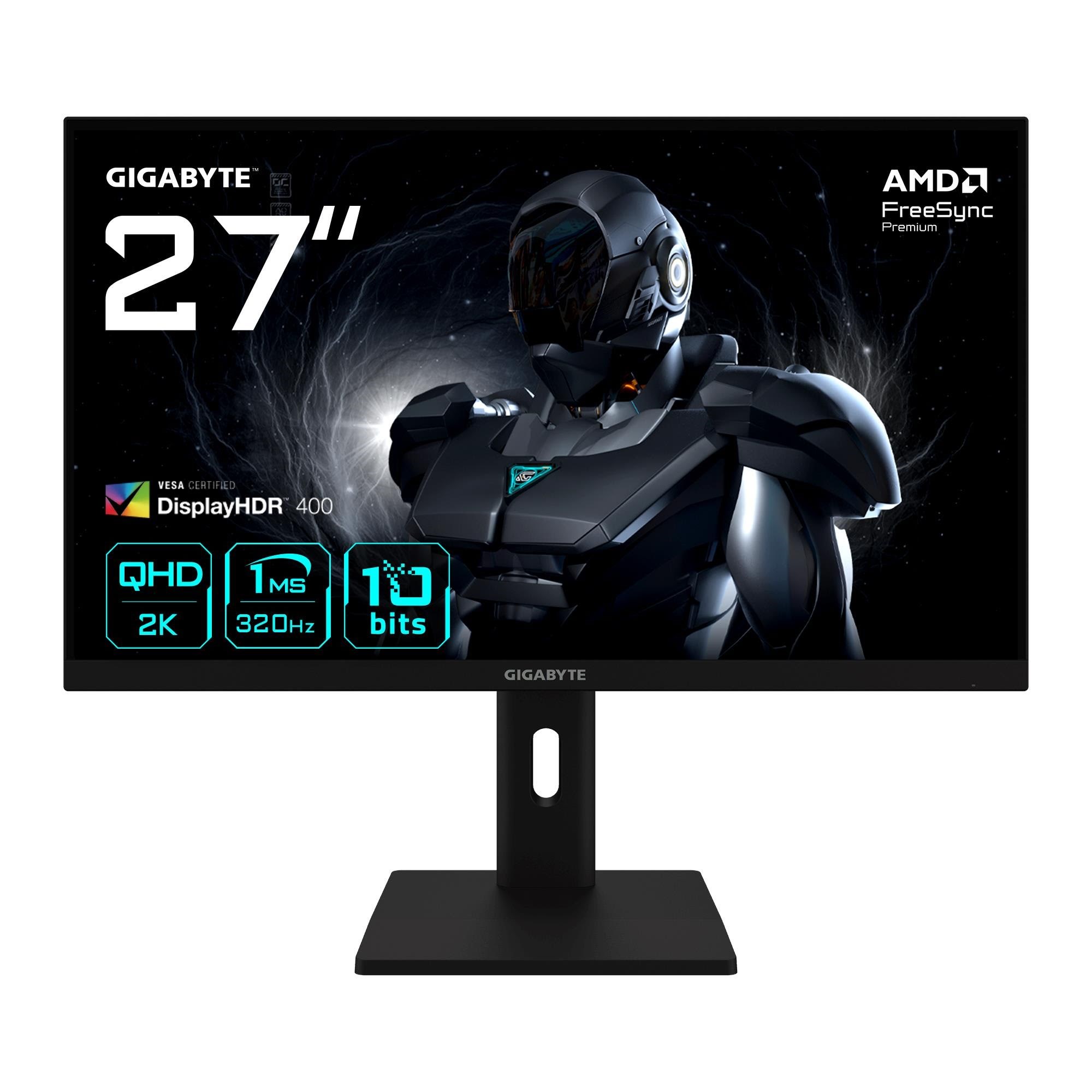 27" Gigabyte G27q3 - 2560x1440 (Qhd) - 320hz - Superspeed Ips - Bildschirm Black