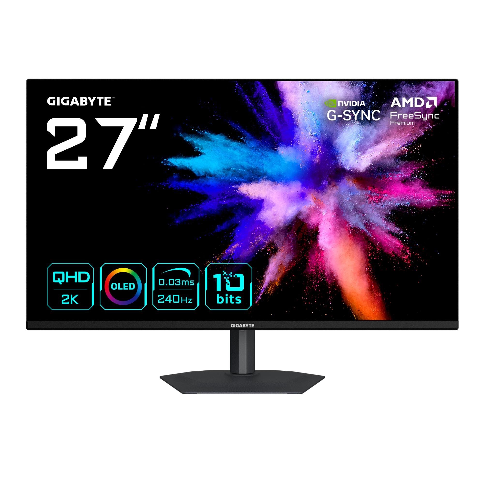 27" Gigabyte Go27q24a - 2560x1440 (Qhd) - 240hz - Qd-oled - Bildschirm