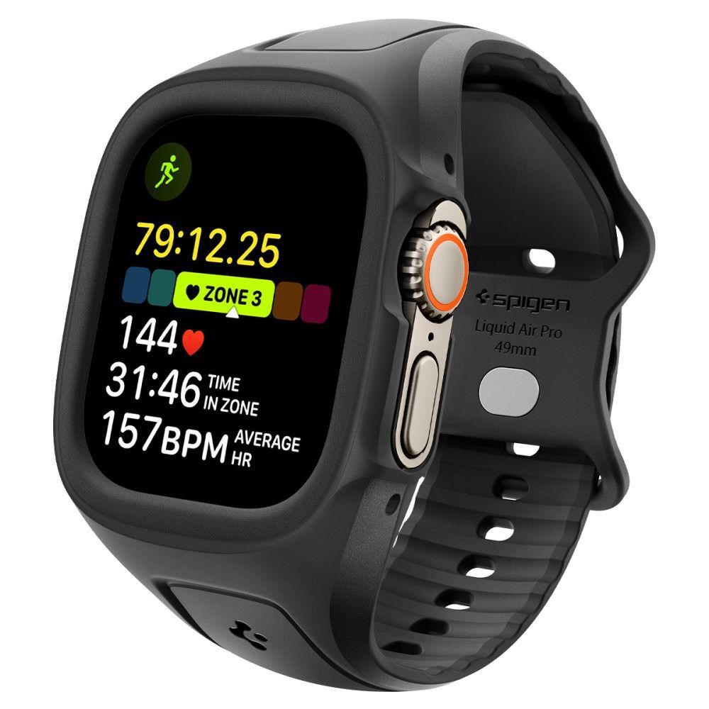 Spigen Liquid Air Pro Strap For Apple Watch Ultra 49mm - Black - Smartwatch Accessories