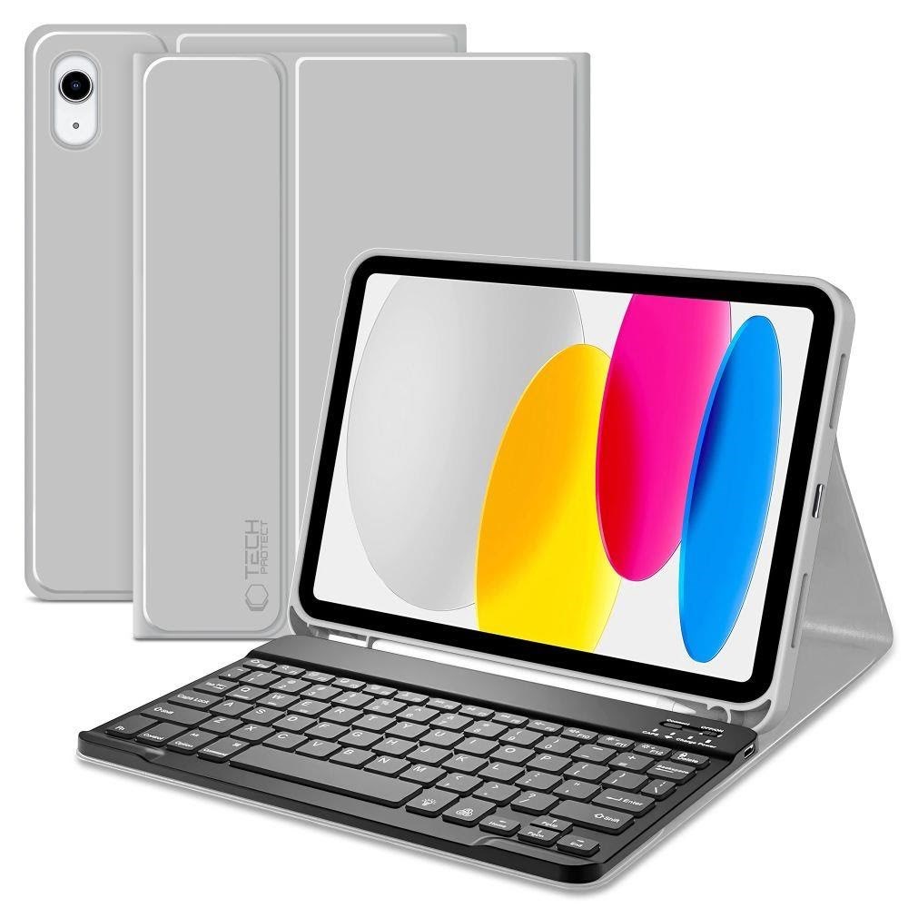 Tech-protect SC Pen + Keyboard Case For Ipad 10.9" 2022 (10th Gen.) / 11" 2025 (11th Gen) - Gray (US International) - Tablets Cover Case