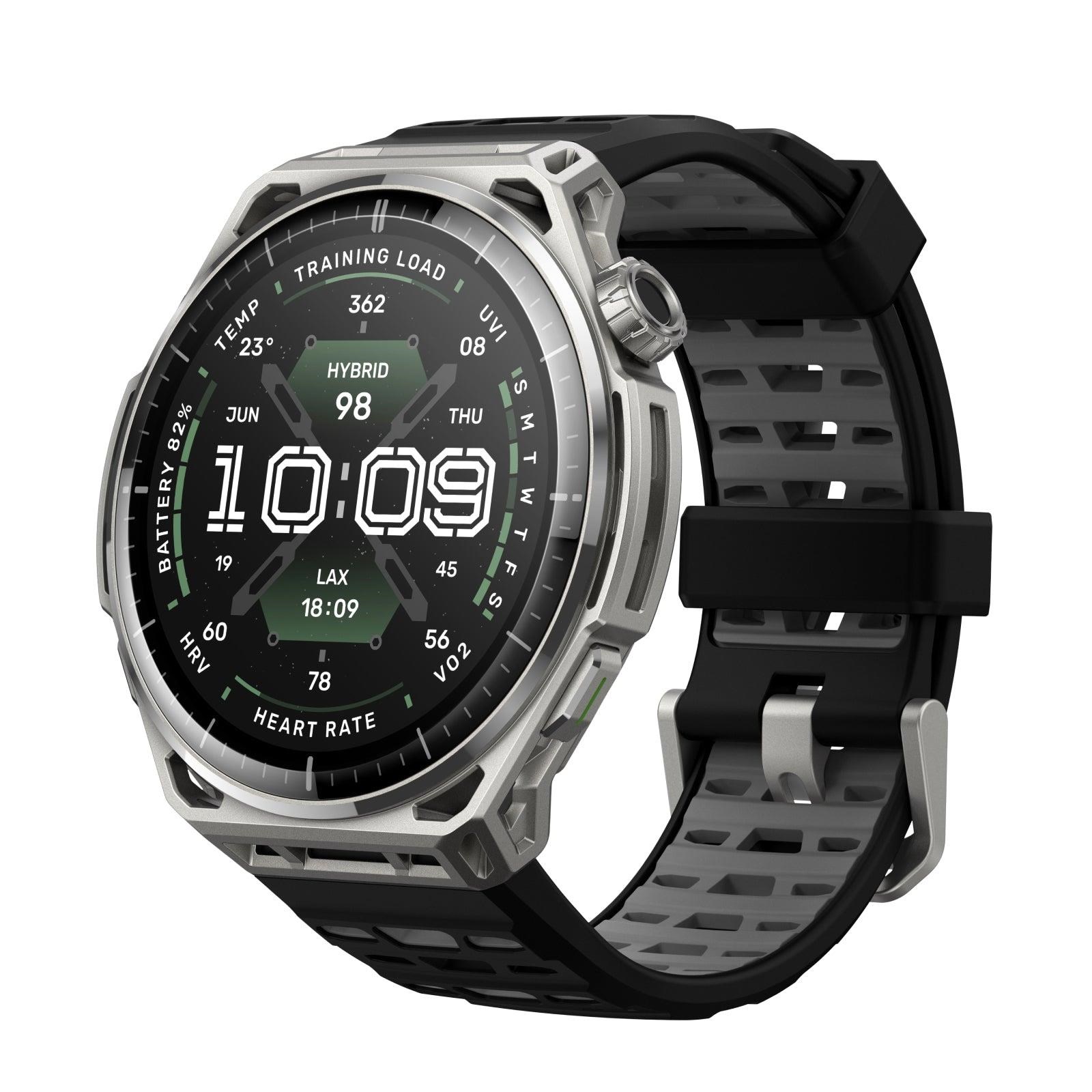 Amazfit Balance 3 - Stainless Steel - Smartwatches Pulsuhren Sportuhren Schrittzaehler Silver W2677gl3n