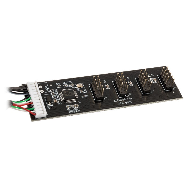 Kolink Usb 2.0 Hub-card Incl. 60cm Usb- & Molex-cable Usb-hubs - 4 - Schwarz - Usb Hubs
