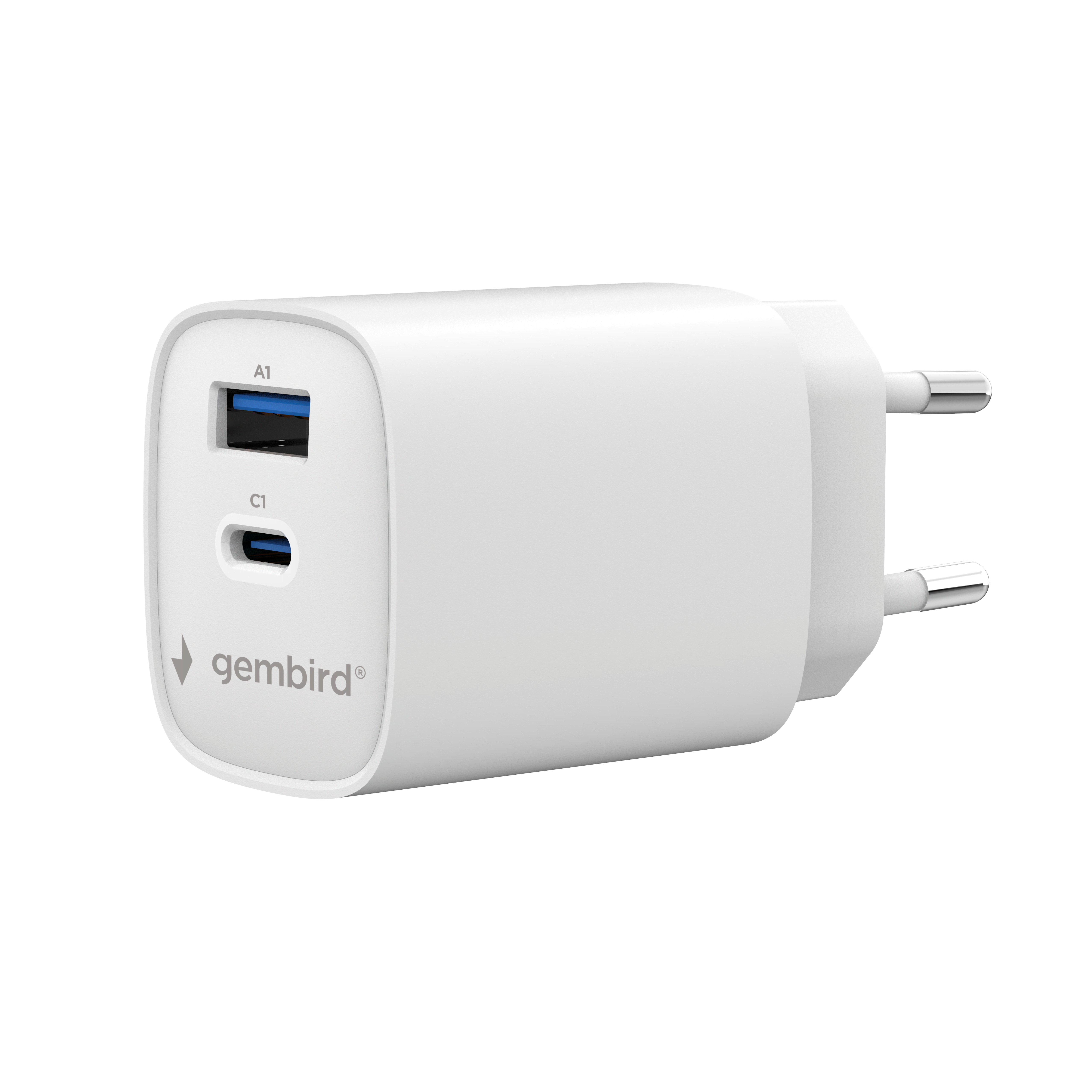Gembird 2-port 45 W Usb Fast Charger - Handys Adapter Und Ladegeraete Ta-uc-1a1c-pd45-01-w