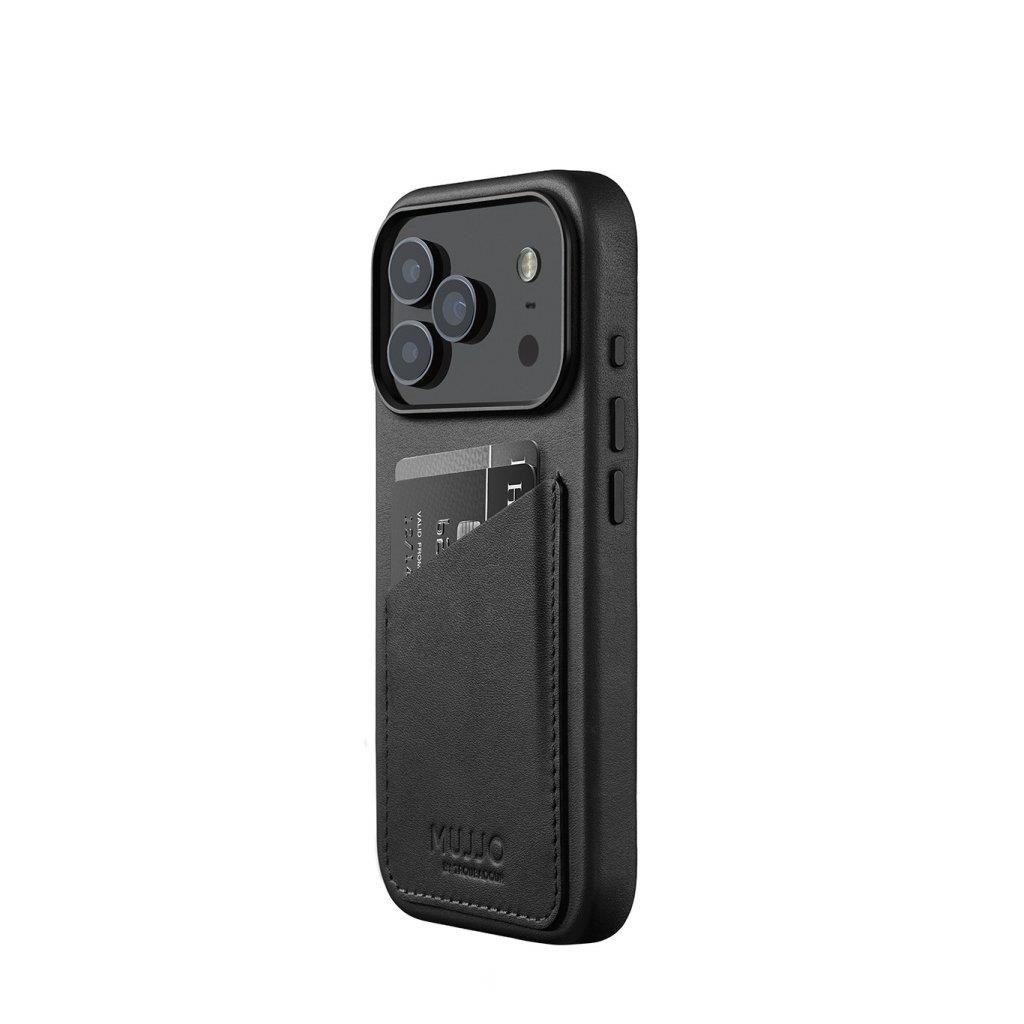 Mujjo Wallet Leather Case For Iphone 17 Pro - Blac - Handys Cover Cases Mujjo-cl-062-bk