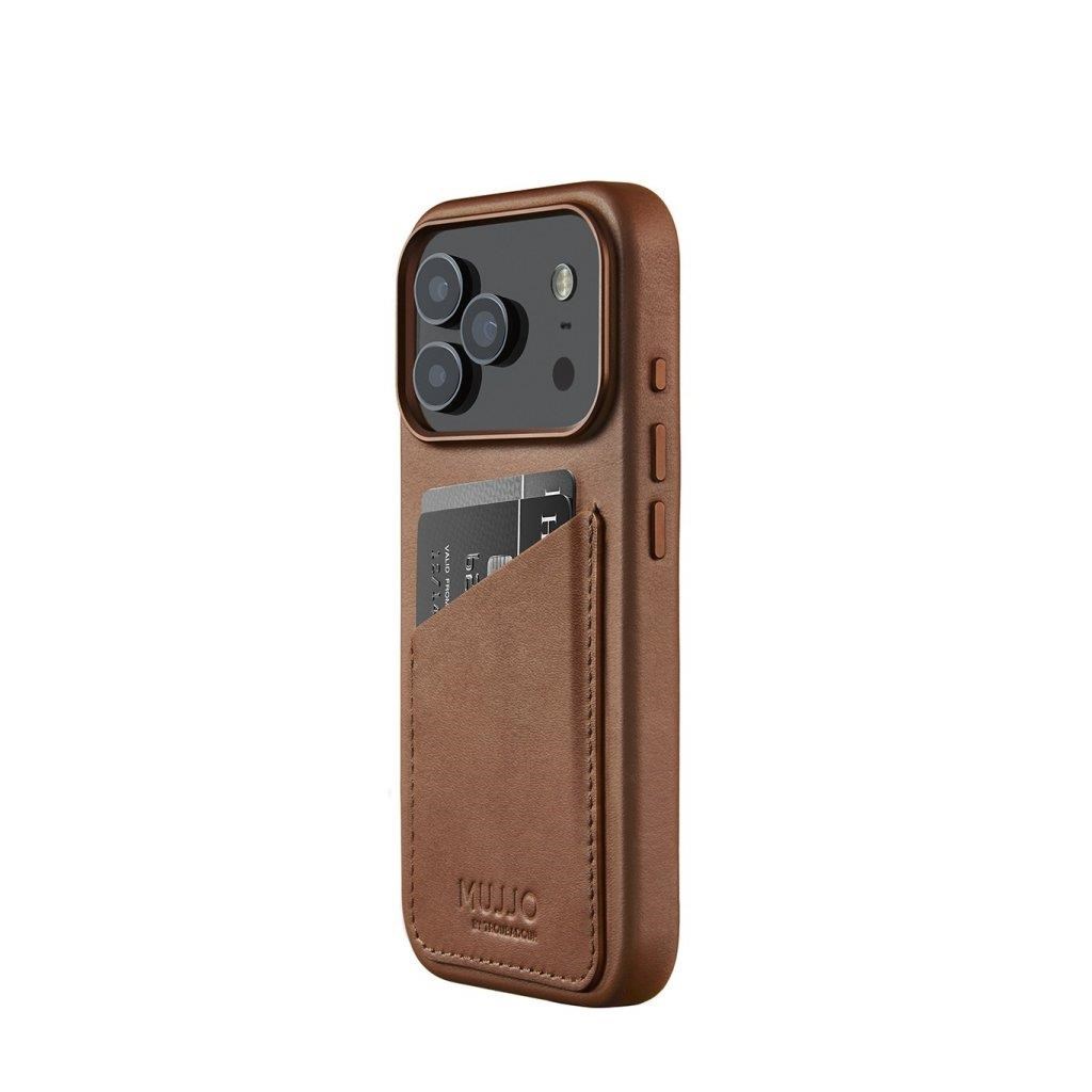 Mujjo Wallet Leather Case For Iphone 17 Pro - Tan - Handys Cover Cases