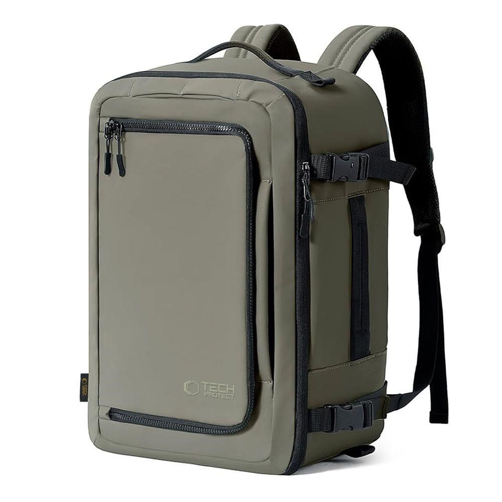 Tech-protect Defender S50 Backpack For Ryanair & Wizzar For 20l Laptop - Olive - Freizeit Reisen 5906302368815