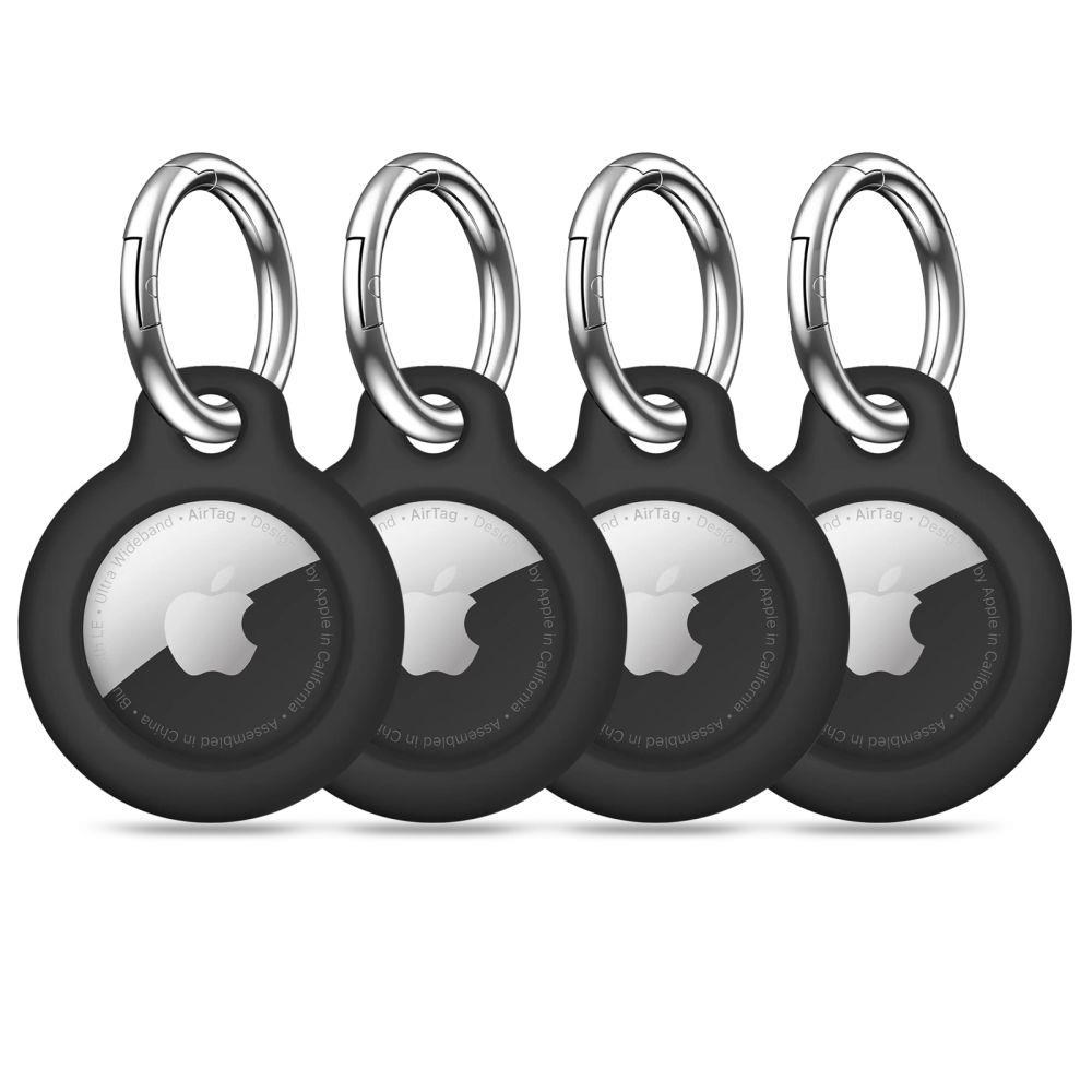 Tech-protect Rough 4-pack Case For Apple Airtag 1/2 - Black - Handys Cover Cases
