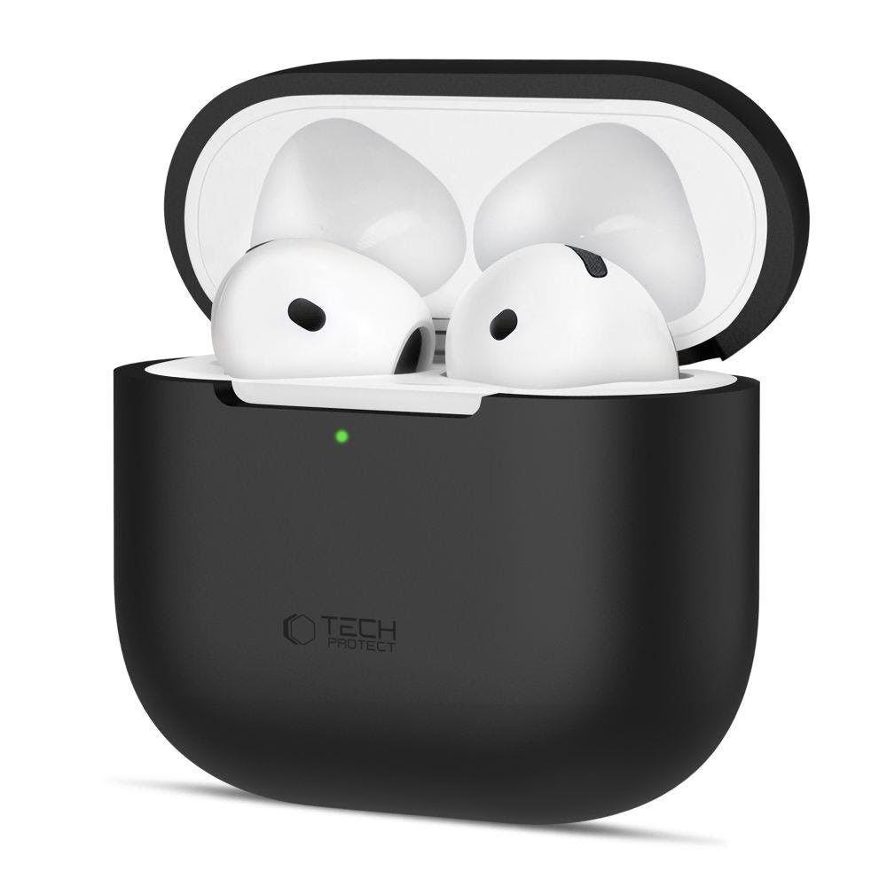 Tech-protect Silicone Case For Apple Airpods 4 - Black - Handys Cover Cases