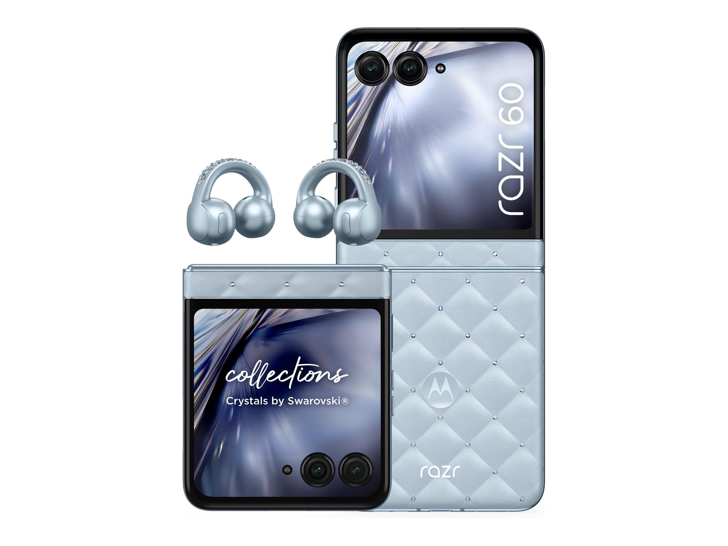 Motorola Razr 60 256gb/8gb - Pantone Ice Melt - With Moto Buds Loop With Crystals by Swarovski - Handys Smartphones