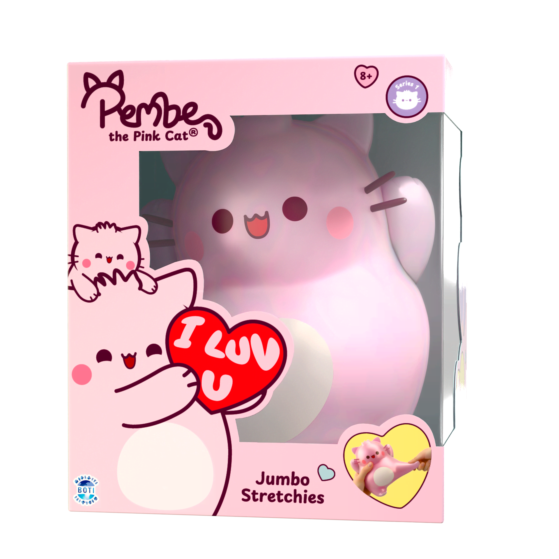 Pembe Jumbo Squishy Friends 20 cm. - Kreativ Spiele 502121