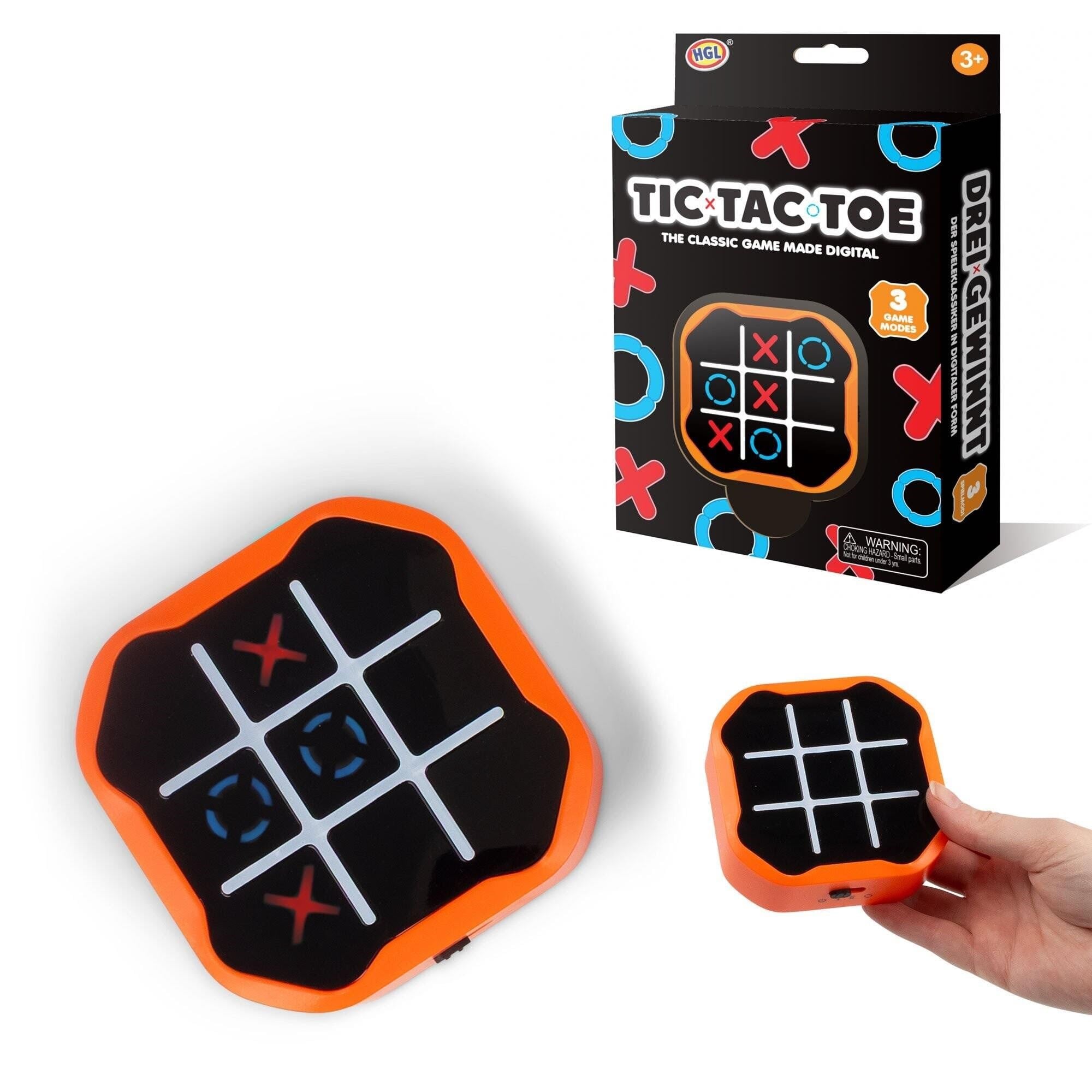 Pocket Money Digital Tic Tac Toe Game - Orange - Kleine Mitbringsel Fuer Kinder