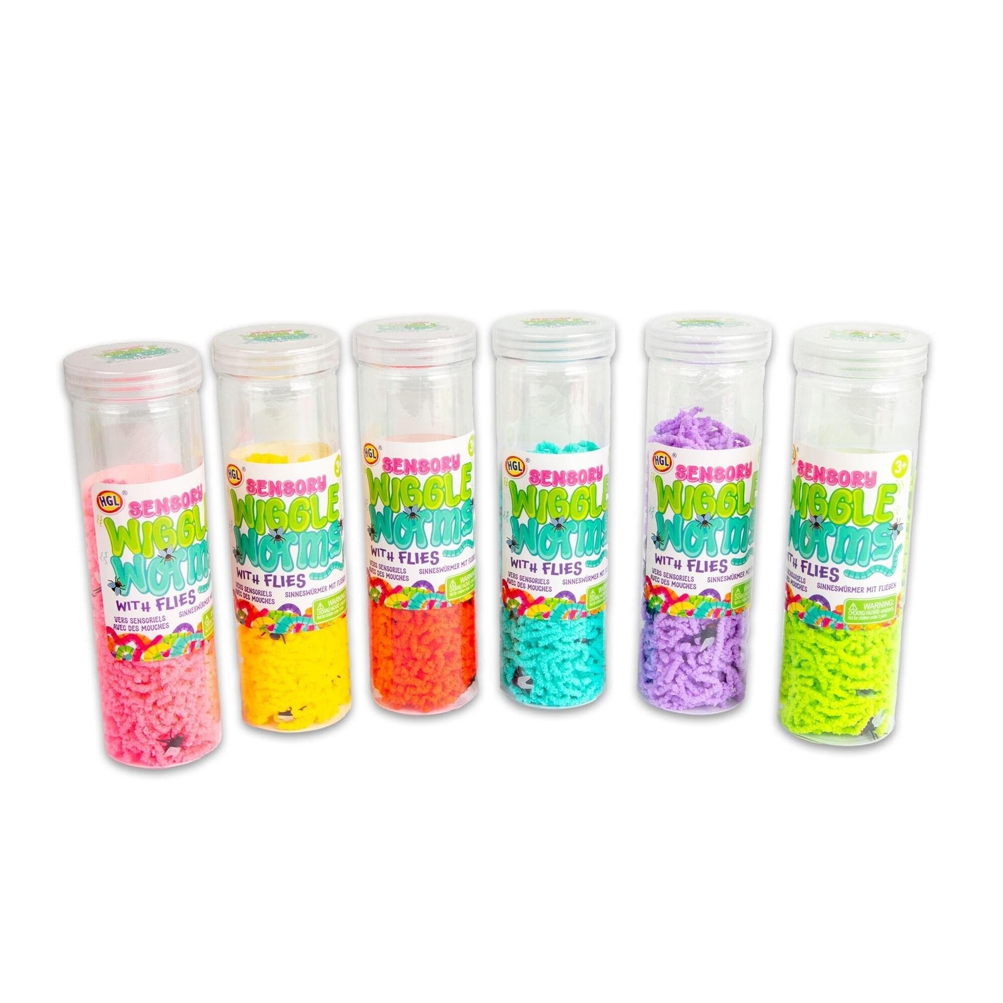Pocket Money Sensory Wiggle Worms Tube - Kleine Mitbringsel Fuer Kinder