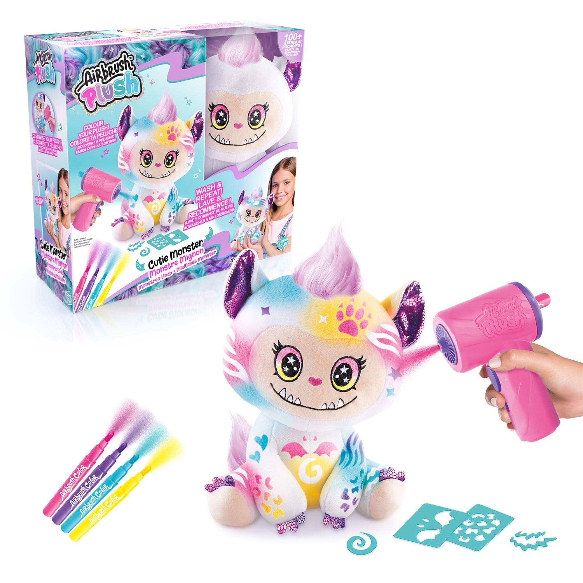 Airbrush Plush Cutie Monster 20cm - Kreativ Spiele