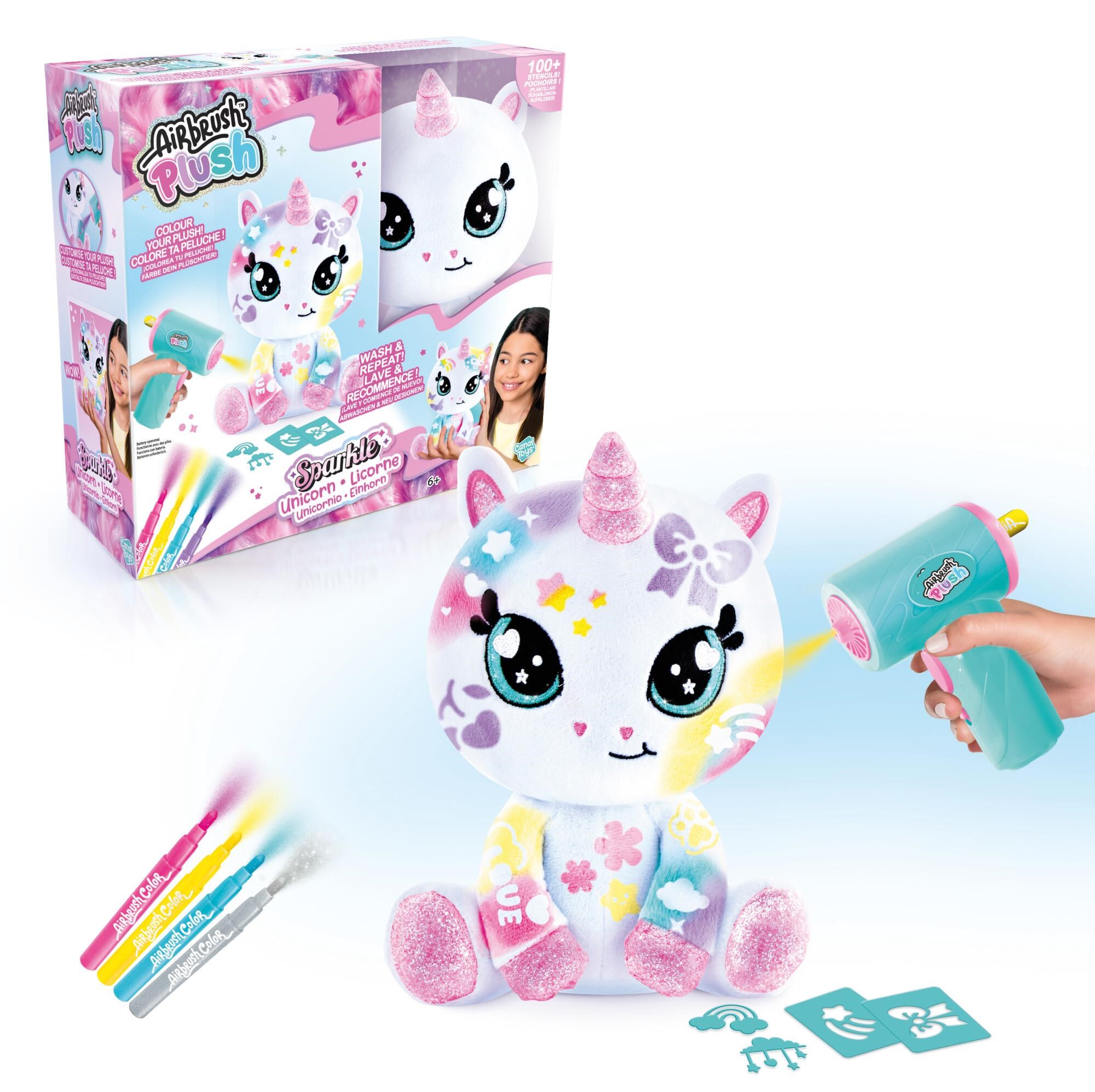 Airbrush Plush Sparkle Unicorn 20cm - Kreativ Spiele