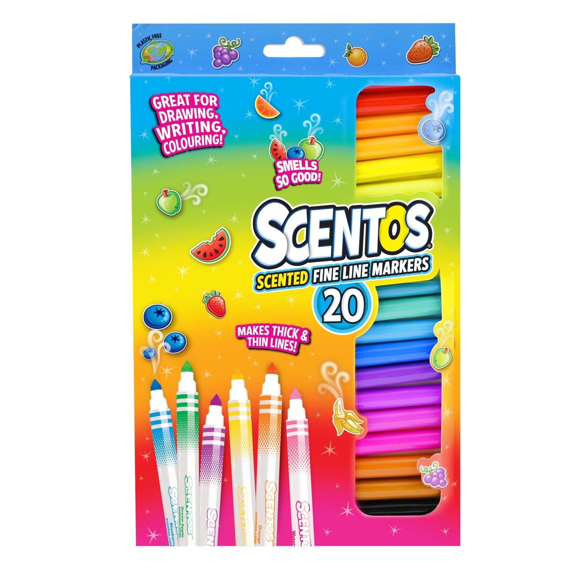 Scentos Fine Liners 20 Pcs Cdu - Kreativ Spiele 2620435