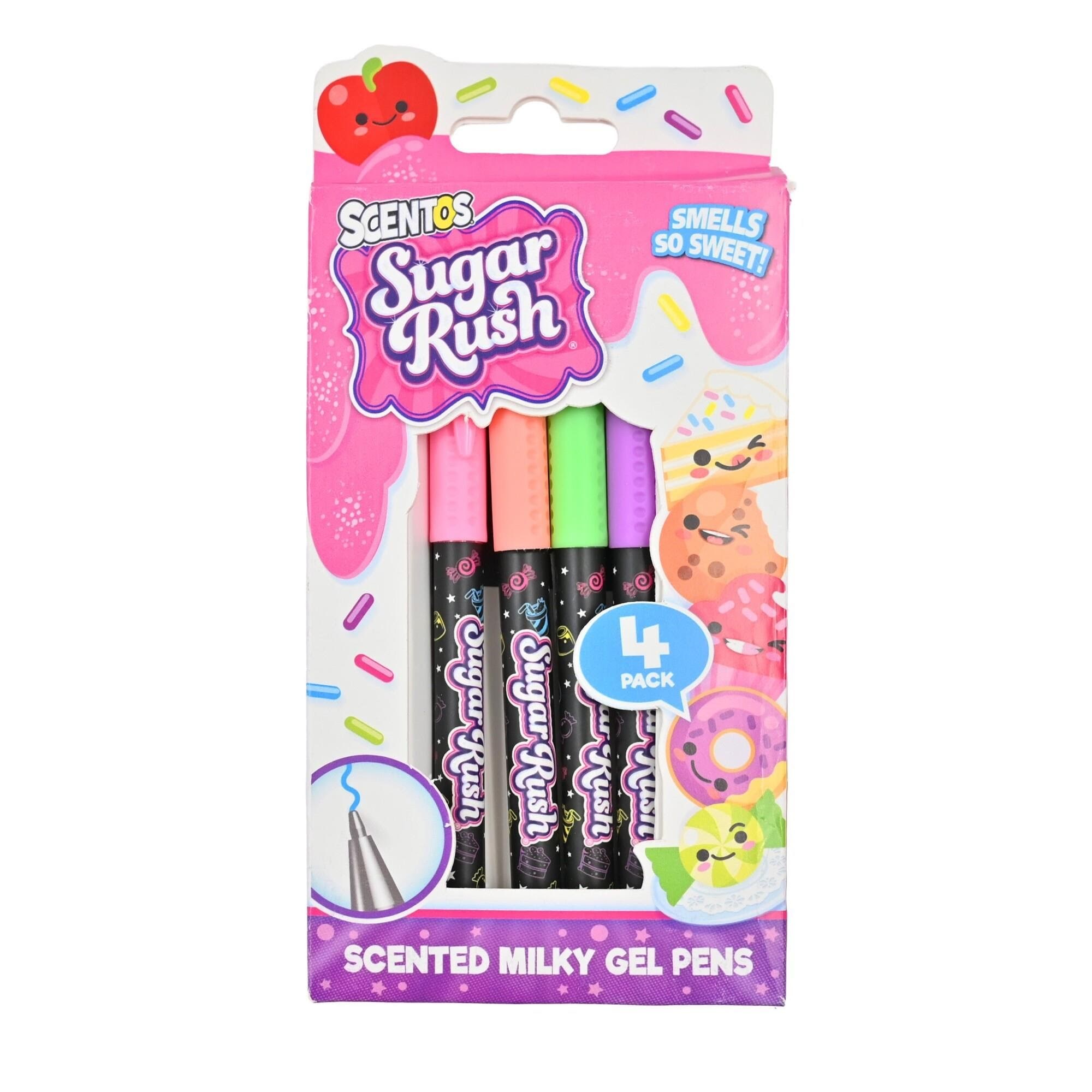 Scentos Sugar Rush Milky Gel Pens 4 Pcs Cdu - Kreativ Spiele 2630102