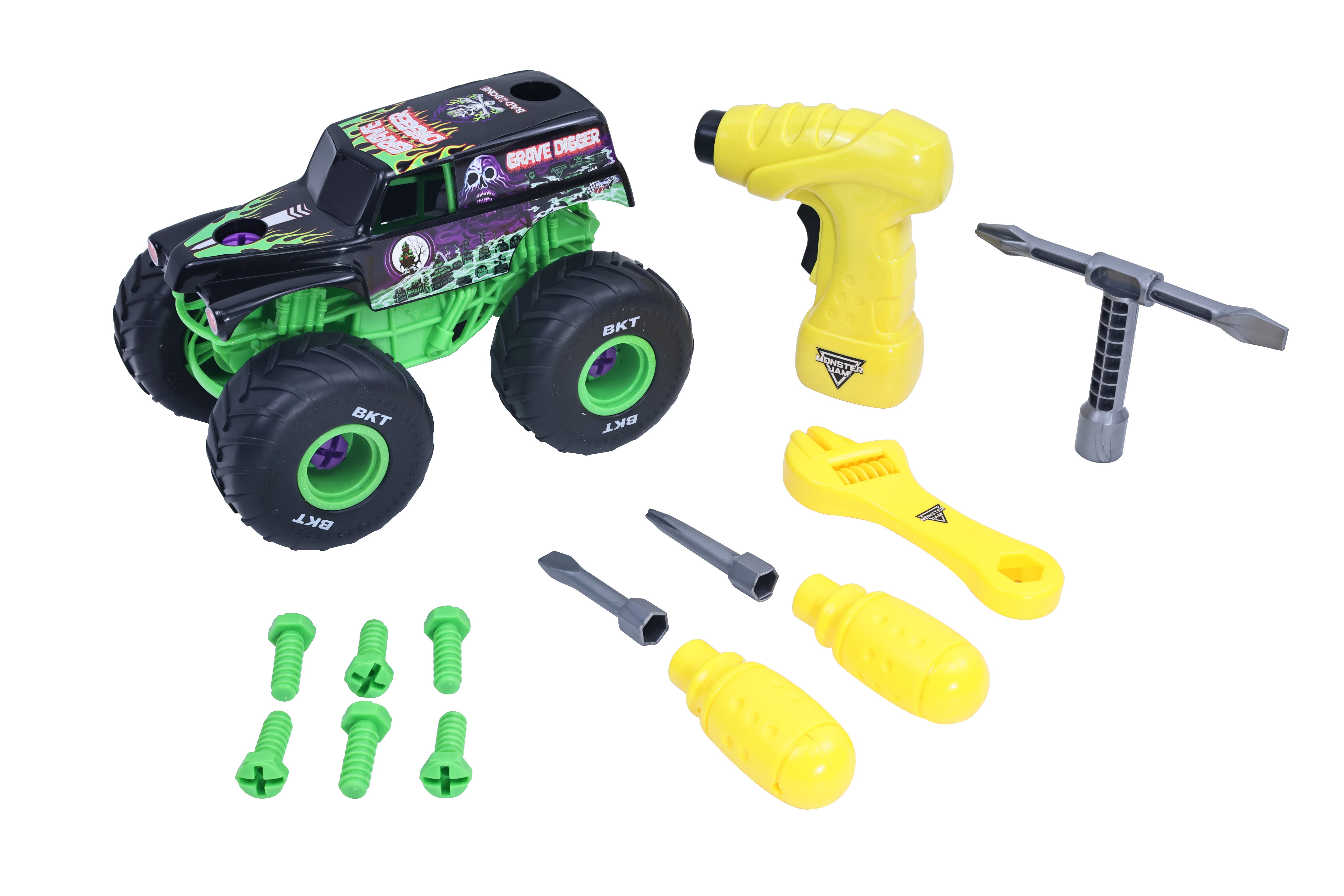 Monster Jam Mechanix 1:18 Build N Rebuild Grave D - Spielzeugauto 5004584
