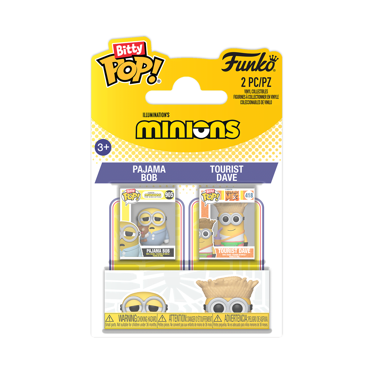 Funko! - Bitty Pop 2pk Minions B & D - Figur - Merchandise 94223