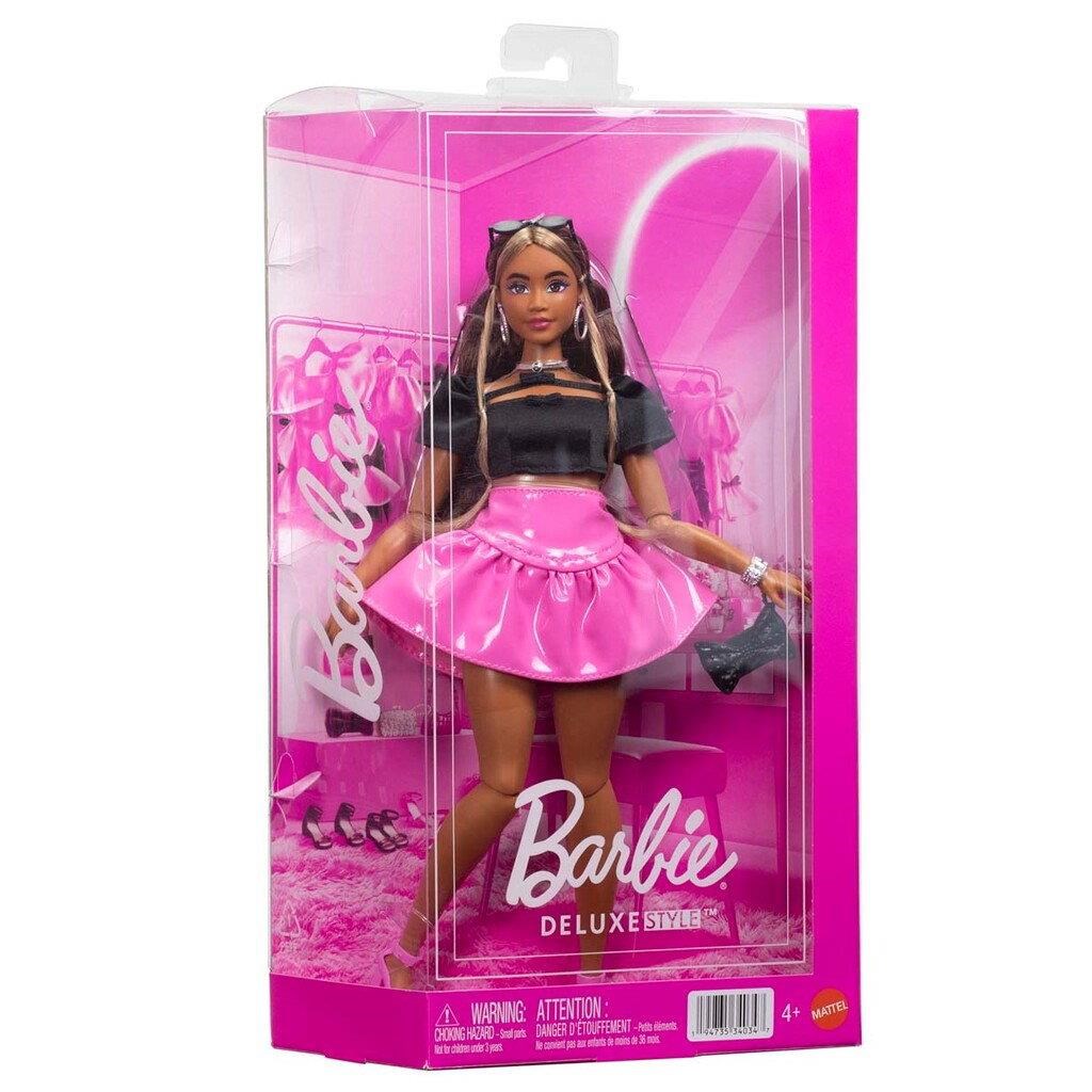 Barbie Deluxe Style Black Top Pink Skirt Set - Dolls Accessories