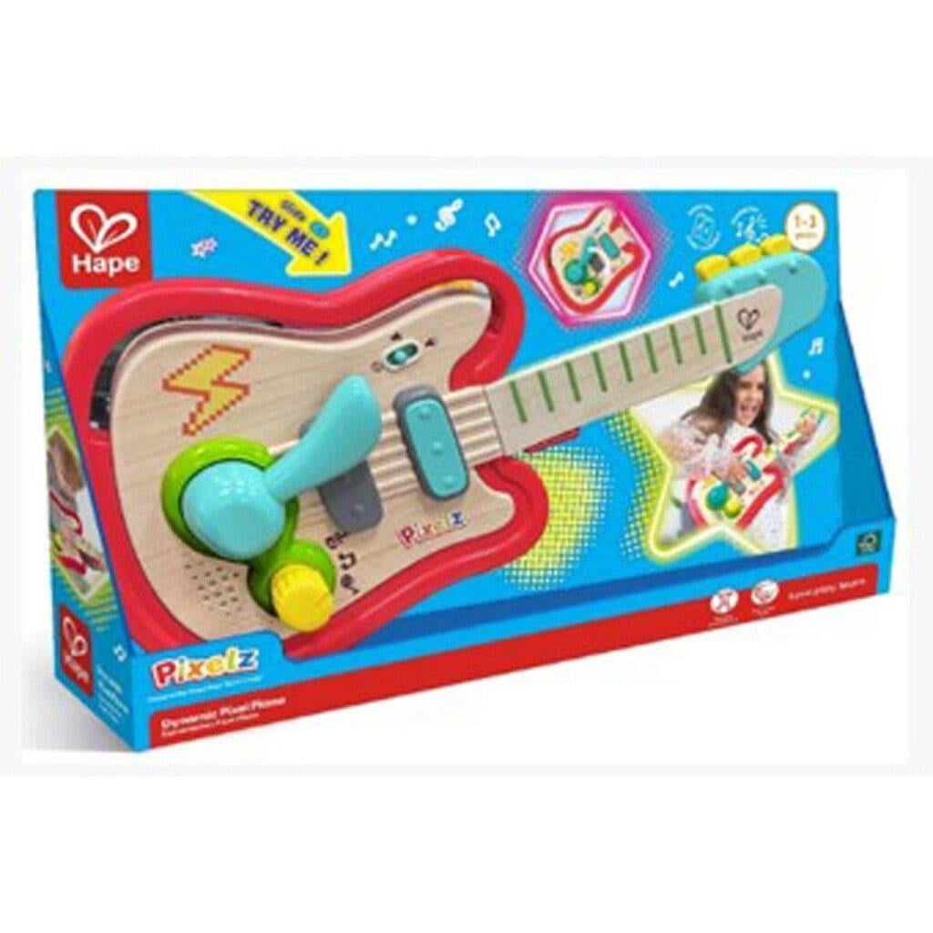 Hape Pixelz Rainbow Rock Guitar - Baby Spielzeug E0649k