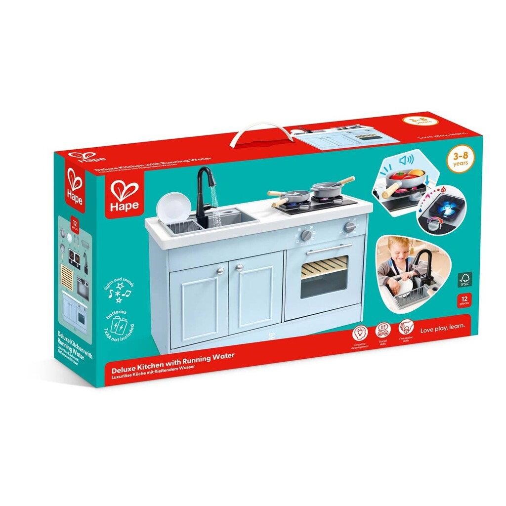 Hape Deluxe Kitchen With Running Water - Baby Spielzeug E3237