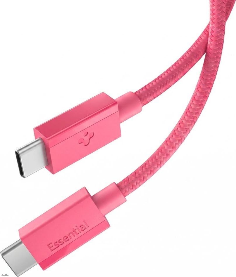 Spigen Essential Usb-c to Usb-c 60w Cable - 100cm - Pink - Usb Kabel Rosa Aca10414
