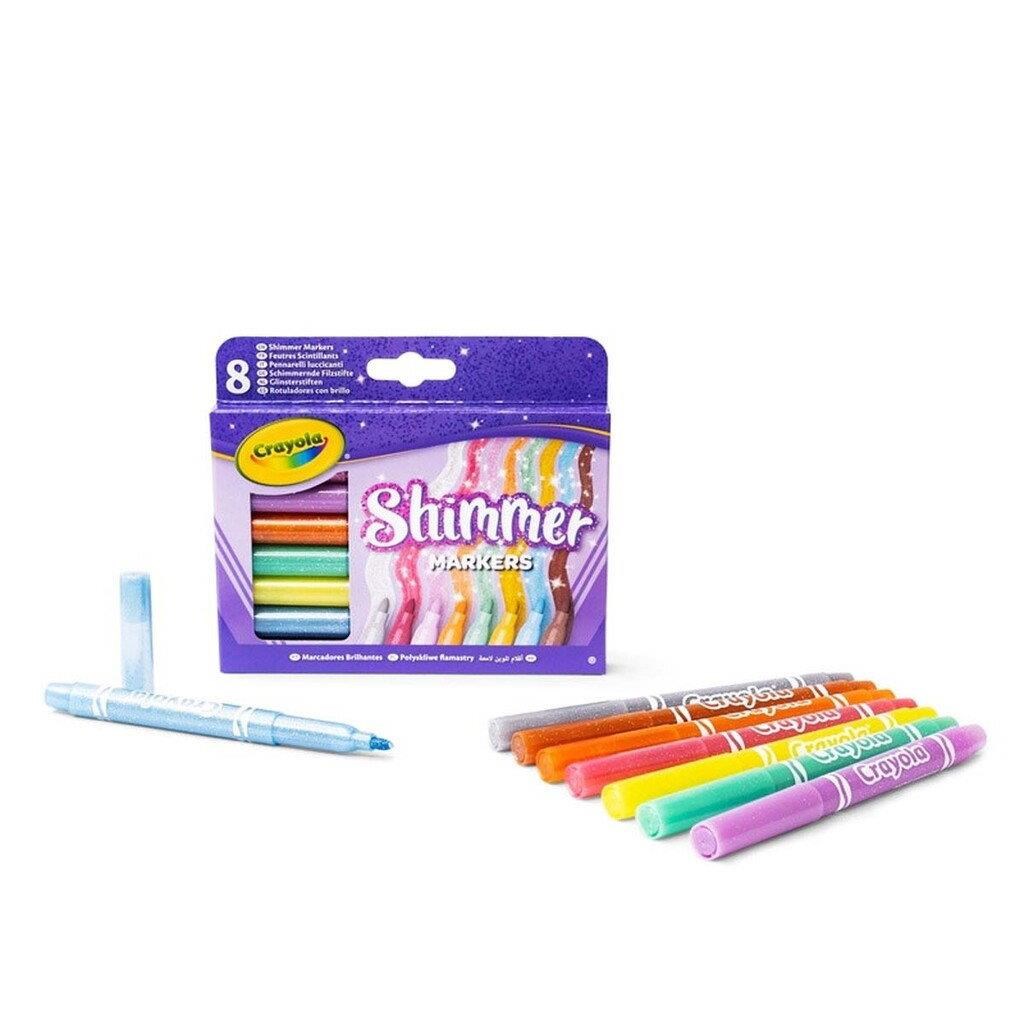Crayola Glitter Markers 8 Pcs - Kreativ Spiele