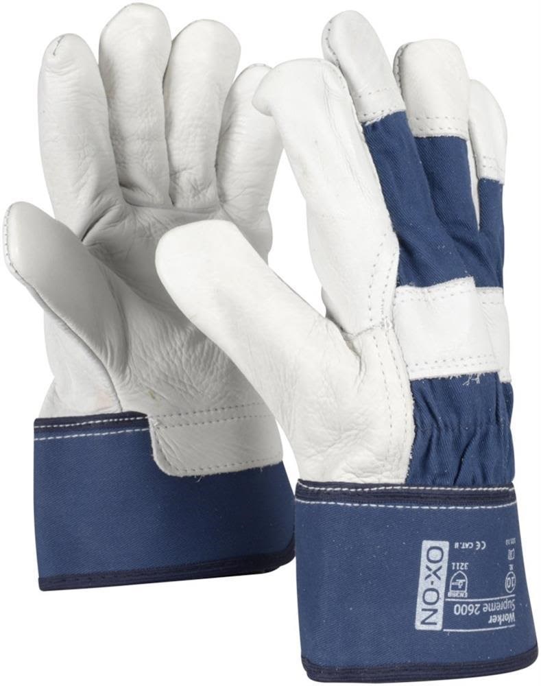 Ox-on Supreme 2600 Arbeitshandschuh Weiß/blau - Größe 10 - Gartengeraete 103.10