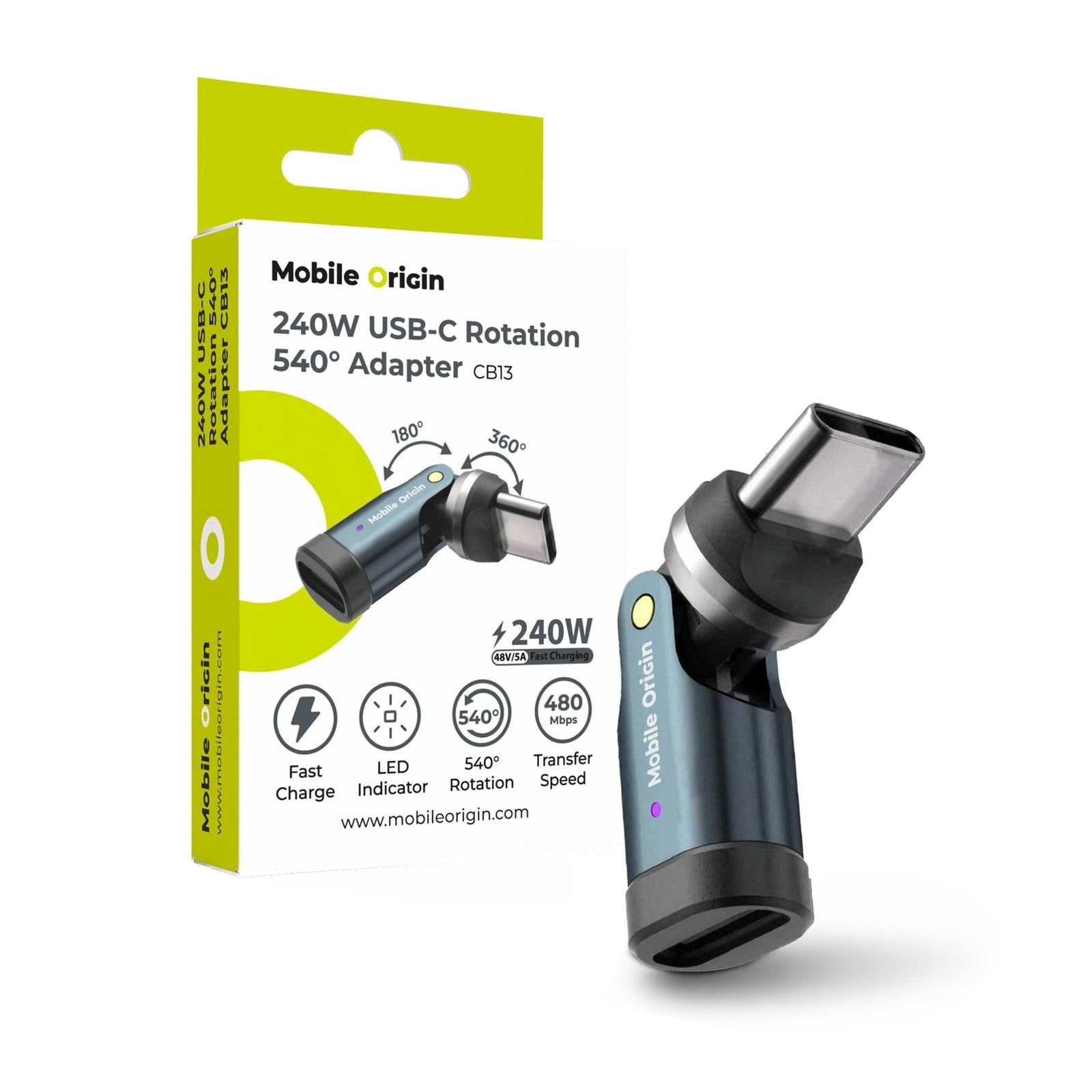 Mobile Origin Cb13 Usb-c Rotation 540° Adapter - Usb Kabel Mo-240wra-cb13