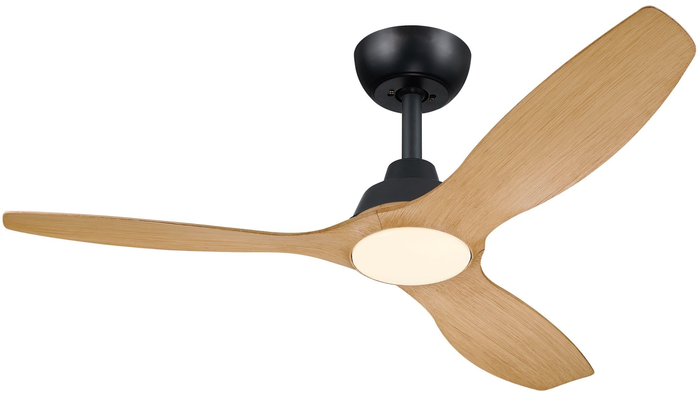 Philips Olas Fan Ceiling 52' 35w+24w BK&Wood - Lampen 929004750101